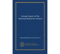 Annual report of the National Research Council (1921-22)