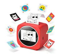 Annuod Impresora de Pegatinas con IA y Pantalla, Mini Impresora térmica sin Tinta, máquina portátil para Imprimir por Voz, Ideal para Colorear, Diarios, Manualidades organización del hogar