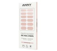 ANNY Gel Nail Strips - Lámina de uñas UV para pegar con lámpara UV, duradera y sin astillas, fácil de usar, color marrón oscuro - Albaricoque - n.º 15