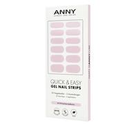 ANNY Gel Nail Strips - UV Nail Strips - Lámina de uñas para pegar con lámpara UV, duradera y sin astillas, fácil aplicación, color rosa - # 10