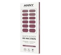 ANNY Láminas de uñas de gel UV para pegar con lámpara UV, duraderas y sin astillas, fácil de usar, color: rosa viejo, n.º 25