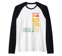 Año 1952 Agosto 1952 Retro 1952 Vintage 1952 Desde 1952 Camiseta Manga Raglan