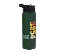 Año 1954 Agosto 1954 Retro 1954 Vintage 1954 Desde 1954 Stainless Steel Insulated Water Bottle