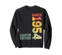 Año 1954 Marzo 1954 Retro 1954 Vintage 1954 Desde 1954 Sudadera