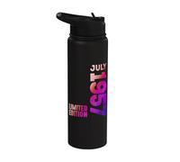 Año 1957 Mes De Julio 1957 Retro 1957 Vintage 1957 Stainless Steel Insulated Water Bottle