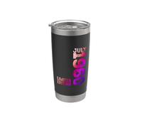 Año 1960 Mes De Julio 1960 Retro 1960 Vintage 1960 Vaso térmico de acero inoxidable de doble pared