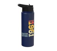 Año 1961 Agosto 1961 Retro 1961 Vintage 1961 Desde 1961 Stainless Steel Insulated Water Bottle