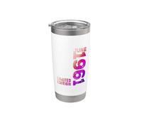 Año 1961 Mes De Junio 1961 Retro 1961 Vintage 1961 Vaso térmico de acero inoxidable de doble pared