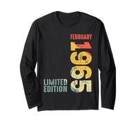 Año 1965 Febrero 1965 Retro 1965 Vintage 1965 Desde 1965 Manga Larga