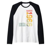 Año 1966 Marzo 1966 Retro 1966 Vintage 1966 Desde 1966 Camiseta Manga Raglan