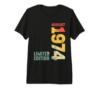 Año 1974 Agosto 1974 Retro 1974 Vintage 1974 Desde 1974 Camiseta Premium
