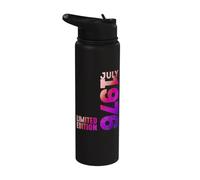 Año 1976 Mes De Julio 1976 Retro 1976 Vintage 1976 Stainless Steel Insulated Water Bottle