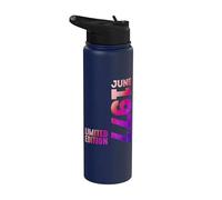 Año 1977 Mes De Junio 1977 Retro 1977 Vintage 1977 Stainless Steel Insulated Water Bottle