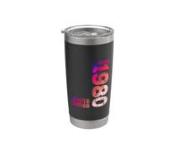 Año 1980 Mes De Septiembre 1980 Retro 1980 Vintage 1980 Vaso térmico de acero inoxidable de doble pared