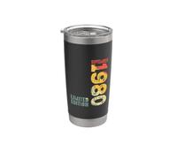 Año 1980 Septiembre 1980 Retro 1980 Vintage 1980 Desde 1980 Vaso térmico de acero inoxidable de doble pared