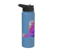 Año 1987 Mes De Junio 1987 Retro 1987 Vintage 1987 Stainless Steel Insulated Water Bottle