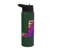 Año 1989 Mes De Junio 1989 Retro 1989 Vintage 1989 Stainless Steel Insulated Water Bottle