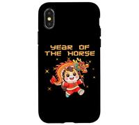 Año Chino del Caballo 2026 Jinete Amor por los Caballos Carcasa para iPhone X/XS