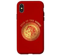 Año Chino del Caballo 2026 Jinete Amor por los Caballos Carcasa para iPhone X/XS