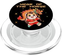 Año Chino del Caballo 2026 Jinete Amor por los Caballos PopSockets PopGrip para MagSafe