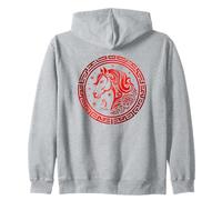 Año Chino del Caballo 2026 Jinete Amor por los Caballos Sudadera con Capucha