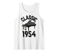 Año Clásico 1954 con Piano de Cola. Camiseta sin Mangas
