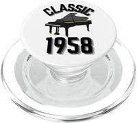 Año Clásico 1958 con Piano de Cola. PopSockets PopGrip para MagSafe