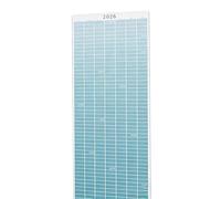 Año de 2026 Calendario colgante de pared de gran tamaño con fechas en negrita, marcado mensual de días festivos y decoración colgante fácil de usar