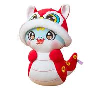 Año de la muñeca de la serpiente - Figura de peluche duradera de la mascota de la serpiente china portátil | suave animal de peluche fácil de transportar, lindo juguete decorativo para el Fez