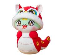 Año de la muñeca de la serpiente - Figura de peluche duradera de la mascota de la serpiente china portátil | suave animal de peluche fácil de transportar, lindo juguete decorativo para el Fez