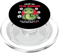 Año de la Serpiente 2025 Feliz Año Nuevo del Zodiaco Chino Kawaii PopSockets PopGrip para MagSafe