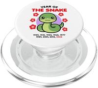 Año de la Serpiente 2025 Feliz Año Nuevo del Zodiaco Chino Kawaii PopSockets PopGrip para MagSafe
