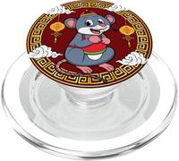 Año De Rata Divertido Lindo Zodíaco Chino Año Nuevo Chino PopSockets PopGrip para MagSafe