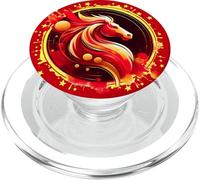 Año del Caballo 2026 Año Nuevo Lunar del Zodíaco Chino PopSockets PopGrip para MagSafe