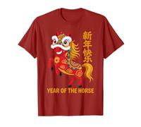 Año del Caballo 2026 CNY Zodiac Chinese Festival Artwork Camiseta