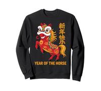 Año del Caballo 2026 CNY Zodiac Chinese Festival Artwork Sudadera