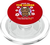 Año del Caballo 2026 Feliz Zodiaco Chino Año Nuevo Kawaii PopSockets PopGrip para MagSafe