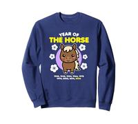 Año del Caballo 2026 Feliz Zodiaco Chino Año Nuevo Kawaii Sudadera