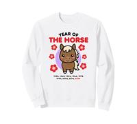 Año del Caballo 2026 Feliz Zodiaco Chino Año Nuevo Kawaii Sudadera