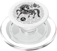 Año del Caballo 2026 Zodiaco Chino Año Nuevo Lunar Fuego PopSockets PopGrip para MagSafe