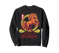Año del Caballo Arte del Zodiaco Chino Patrimonio asiático Estilo de Vida Sudadera