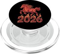 Año del Caballo de Fuego 2026 Caballo de cría del Zodiaco Chino PopSockets PopGrip para MagSafe