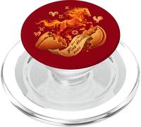 Año del Caballo de Fuego 2026 Fortuna Año Nuevo Lunar Chino PopSockets PopGrip para MagSafe