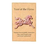 Año Del Caballo En Bolsillo,Recuerdo De Aliento En Acrílico 2D | Detalle Motivacional Para El Año Nuevo Chino,Para Niños Jóvenes Estudiantes Graduados Compañeros Empleados Hogar Viajes Sala De