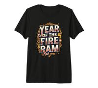 Año del Carnero De Fuego Nuevo Signo del Zodíaco De La Astrología China Camiseta Premium