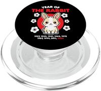 Año del Conejo 2024 Zodiaco Chino Año Nuevo Kawaii PopSockets PopGrip para MagSafe