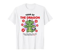 Año del Dragón 2024 Zodiaco Chino Año Nuevo Kawaii Camiseta