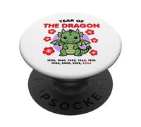 Año del Dragón 2024 Zodiaco Chino Año Nuevo Kawaii PopSockets PopGrip Adhesivo