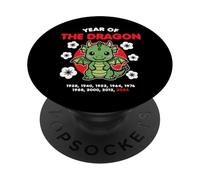 Año del Dragón 2024 Zodiaco Chino Año Nuevo Kawaii PopSockets PopGrip Adhesivo