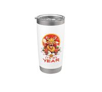 Año Del Dragón Feliz Año Nuevo Chino 2024 Es Mi Año Vaso térmico de acero inoxidable de doble pared